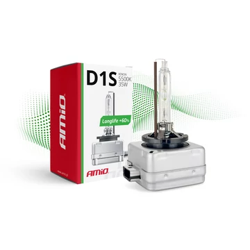 Amio D1S Premium gyári xenon izzó 5500K 35W 12V Longlife