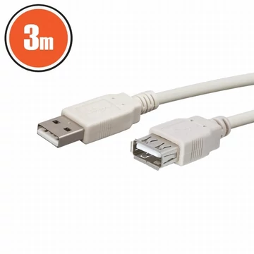 USB hosszabbító A aljzat - A dugó 3 m