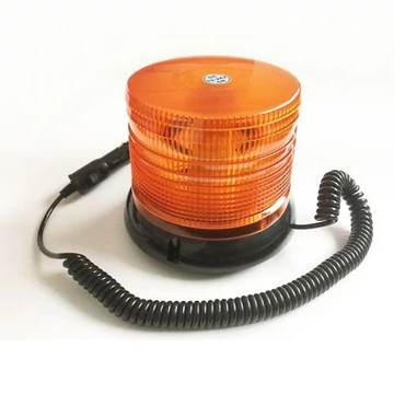Tetővillogó 96 LED-es sárga 12/24V, E jeles, mágneses