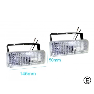 Ködlámpa 145 x 50 mm "E" jeles