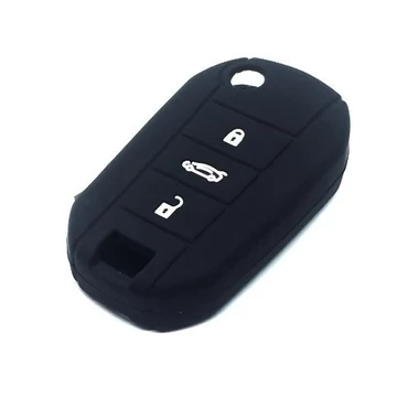 Szilikon tok kulcshoz fekete (Citroen, Peugeot)