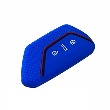 Szilikon tok kulcshoz kék (Volkswagen)