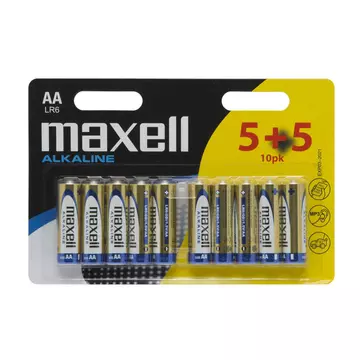 Maxell ceruza elem 1,5V AA LR6 5+5 db