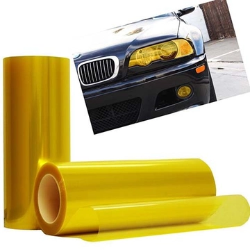 Autó lámpa-fólia sárga 1 x 30 cm