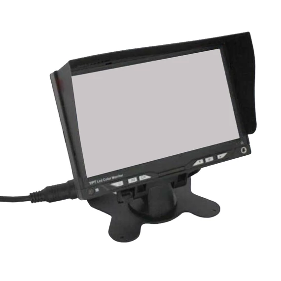 ABM 7”-os monitor 4 videó bemenetes 800x480 px 12-24 V