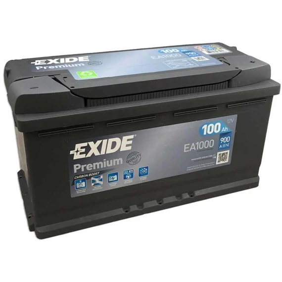 Exide akkumulátor 100 Ah 353x175x190 mm jobb pozitív