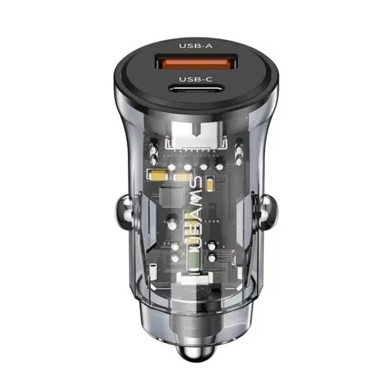 Autós gyorstöltő 3A 20W 12-24V