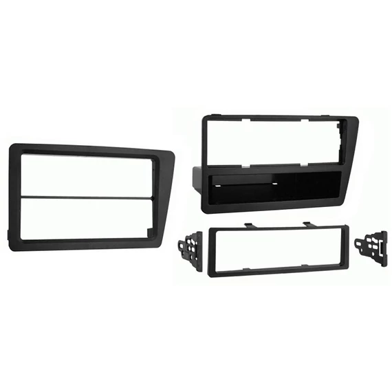 Honda Civic 1, 2 DIN autórádió beszerelő keret fekete