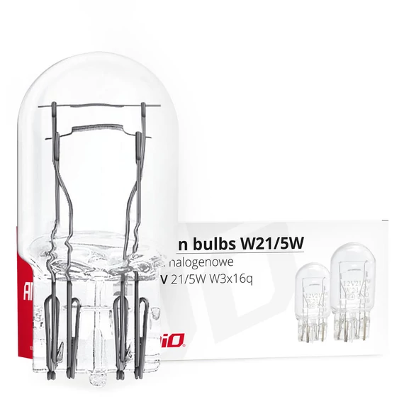 Amio halogén izzó W21/5W 12V 21/5W T20 1 db átlátszó