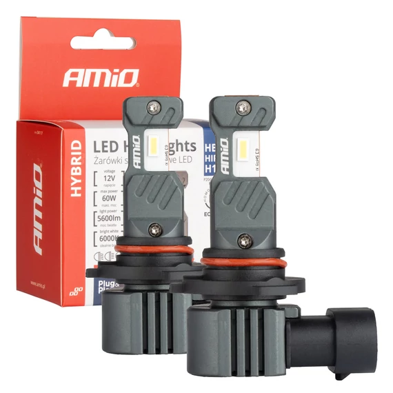 Amio LED izzó HB3 HIR1 H10 Canbus 6000K 60 W 12 V