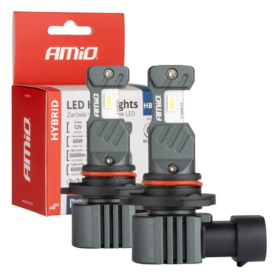 Amio LED izzó HB4 9006 Canbus 6000K 60 W 12 V