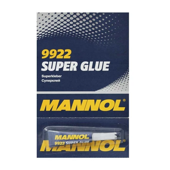 Mannol 9922 Super Glue – Pillanatragasztó, 3g