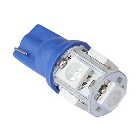 Led izzó 12V 1.5W T10 5050 5 SMD kék