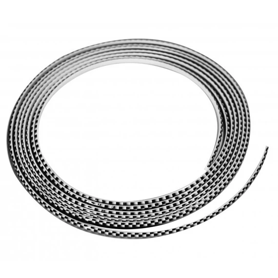 Díszcsík karbon 3,5 mm / 3 m