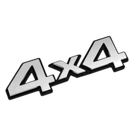 Króm autólogó 4x4 felirattal