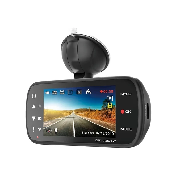 Kenwood DRV-A501W Full HD, QHD menetrögzítő, GPS, Wi-Fi