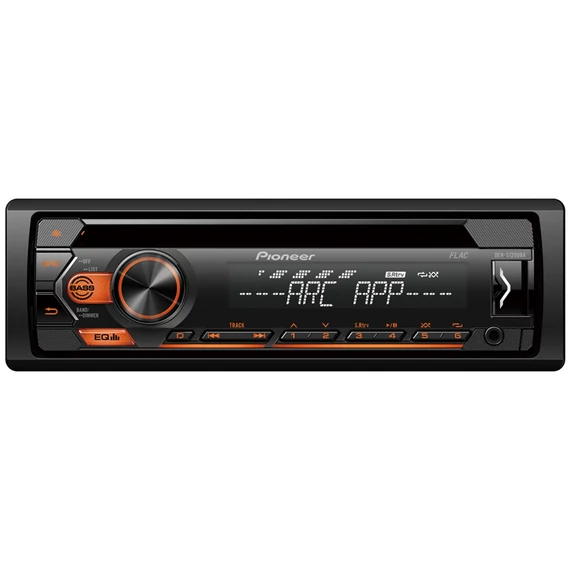 Pioneer DEH-S120UBA USB / CD autórádió, narancs