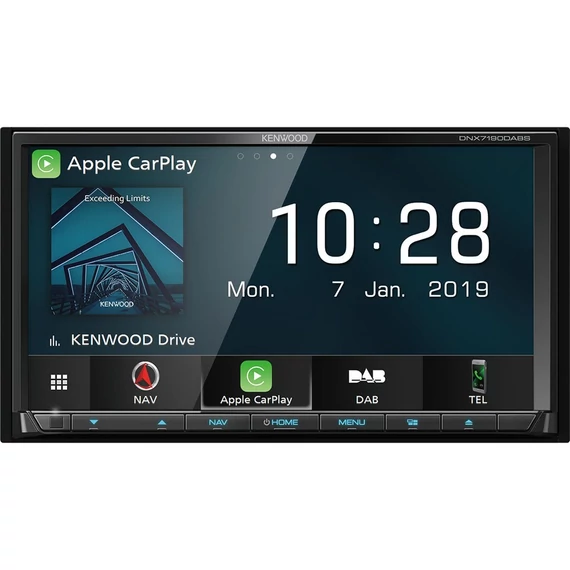 Kenwood DNX7190DABS 2 DIN Fejegység, Navigáció, Apple CarPlay