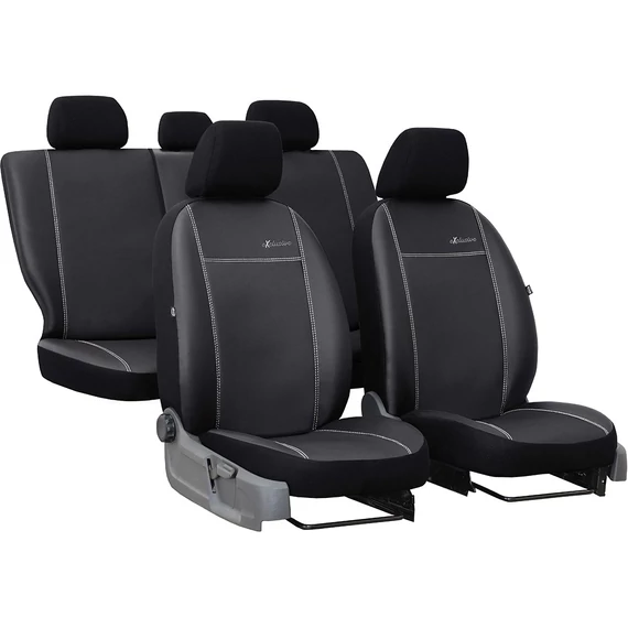 Volvo S60 I (2000-2010) Exclusive fekete műbőr üléshuzat + zseb
