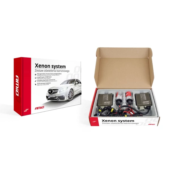 Amio HB4 foglalatú xenon szett normál canbus-os trafóval 12V 35W 4300K