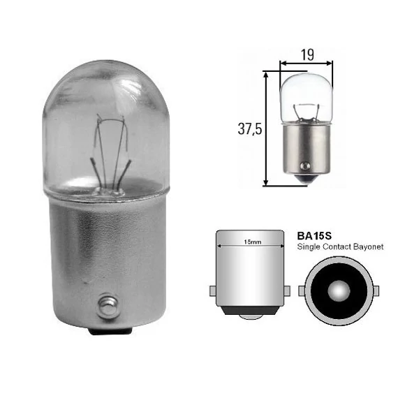 Tungsram izzó 12 V 5 W BA15S