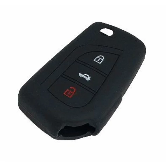 Szilikon tok kulcshoz fekete (Toyota)