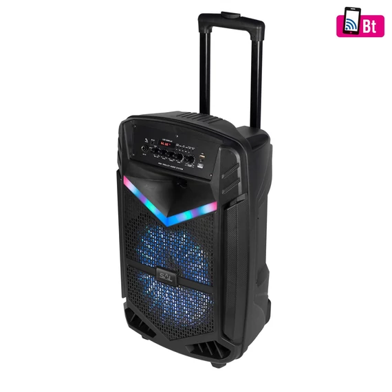 Party hangdoboz 30 cm 2 utas bass reflex bluetooth-os 60 W