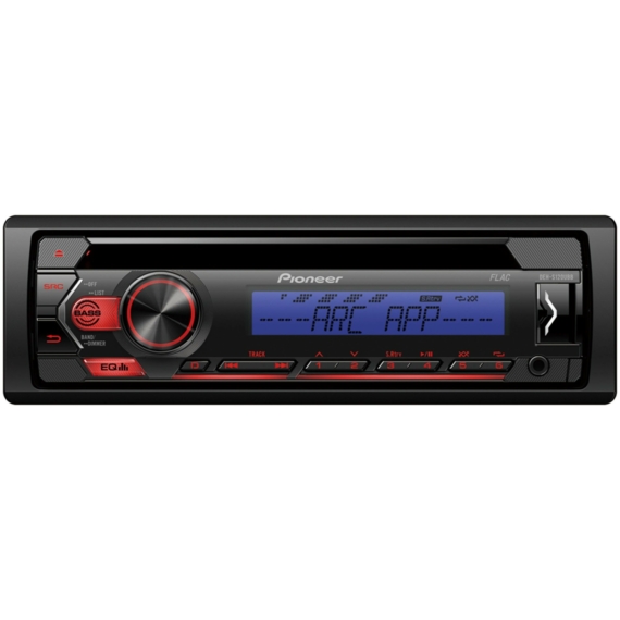 Pioneer DEH-S120UBB USB / CD autórádió, kék/piros