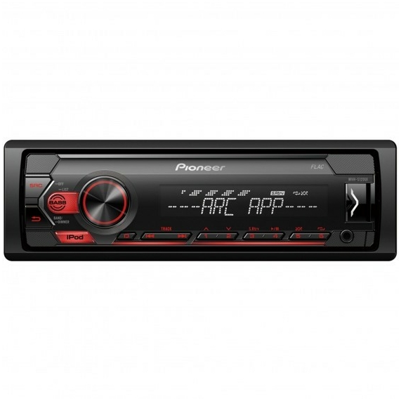 Pioneer MVH-S120UI Autórádió 12 V USB iPod