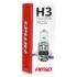 Amio halogén izzó H3 12 V 55 W PK22s UV szűrő